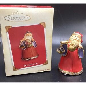 Vtg Hallmark Keepsake Christmas‎ Ornament "The Decision" Naughty Or Nice-2003